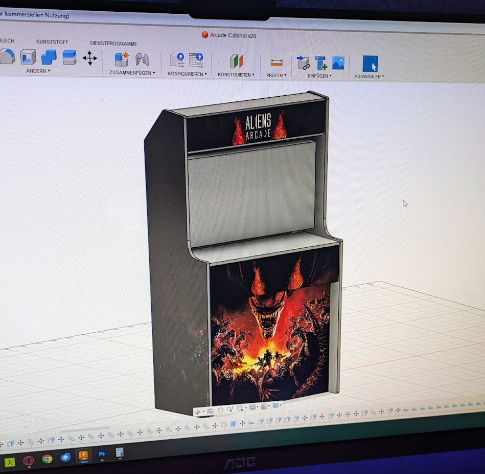 The finished 3D design in Autodesk Fusion (even with decals already :D)