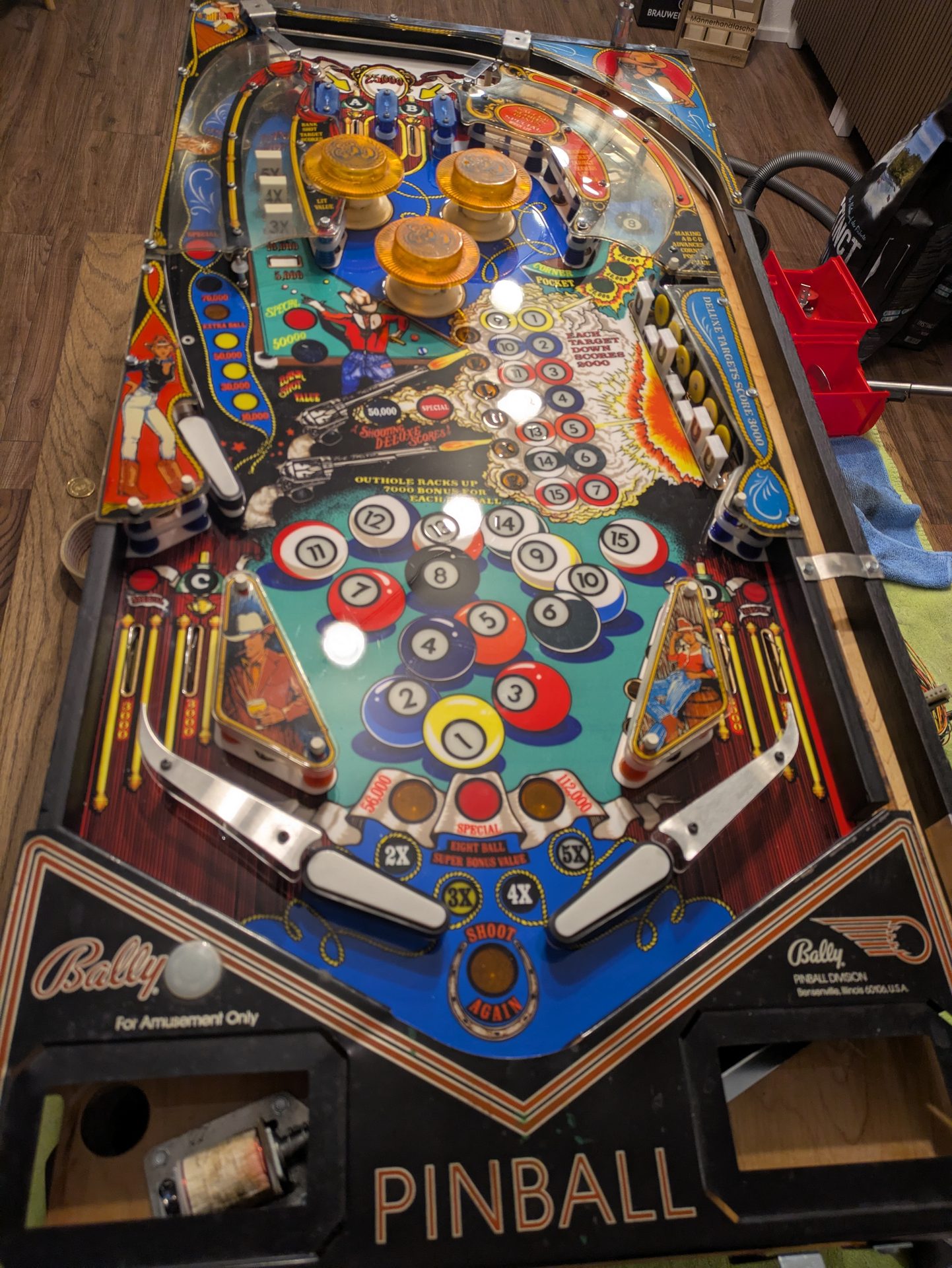 Das fertige Spielfeld von oben
