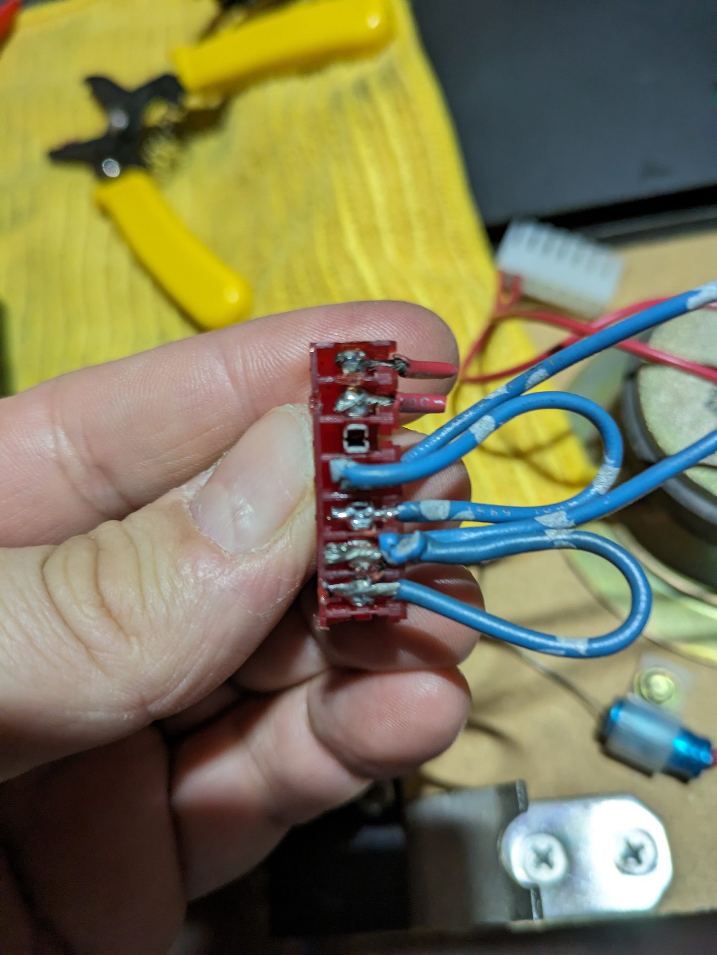 Detail: Spielfeld-Inserts nach dem LED-Umbau