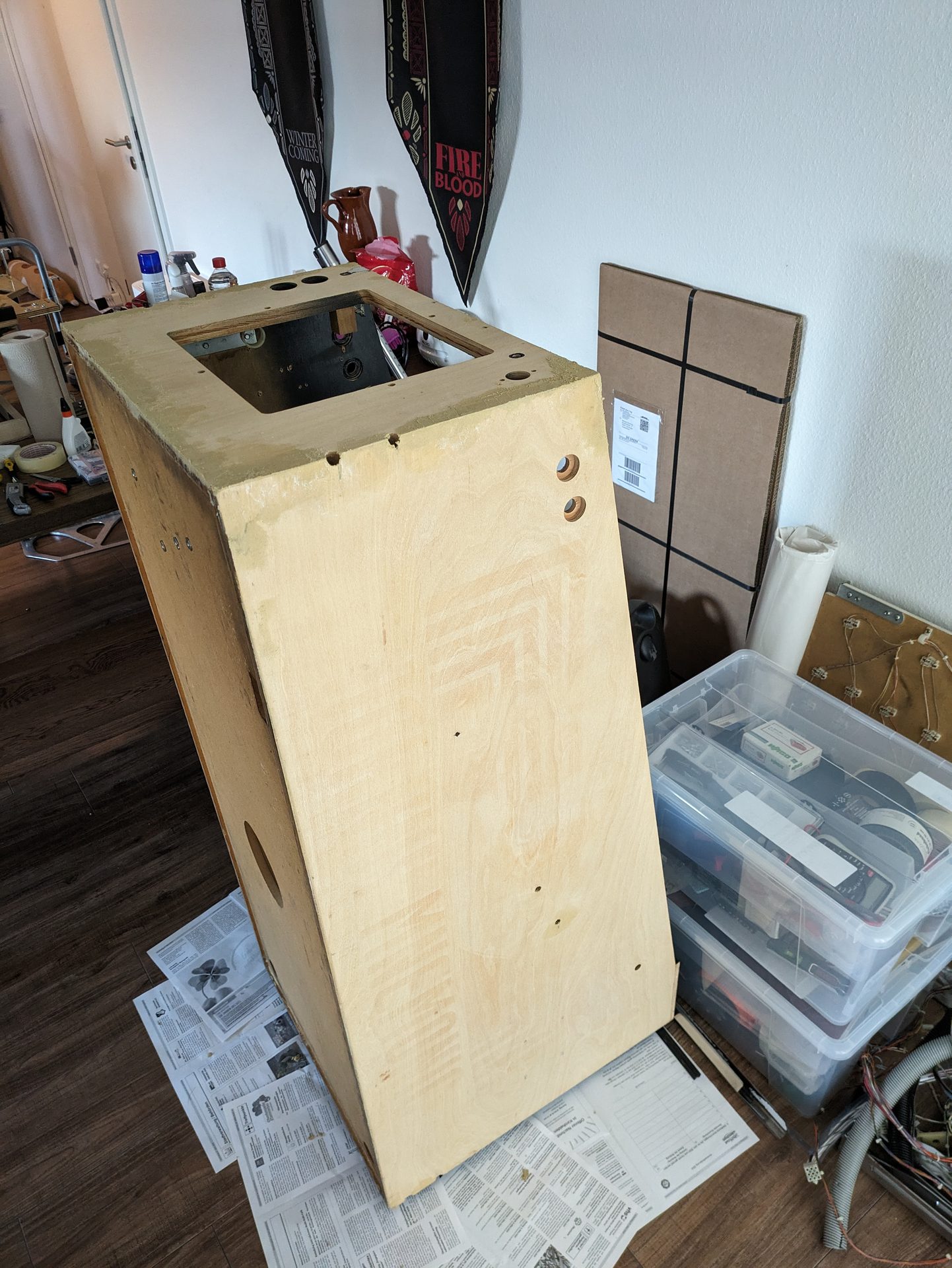 Detail: Spielfeld-Inserts nach dem LED-Umbau