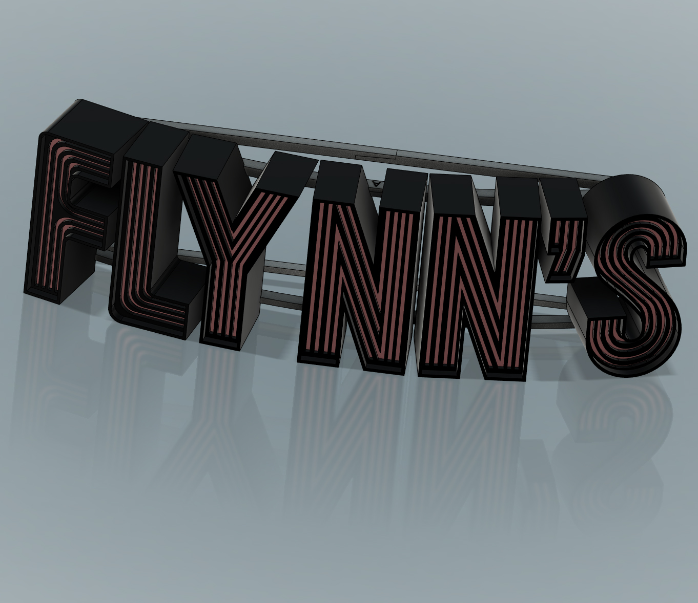 FLYNN'S sign from Thingiverse