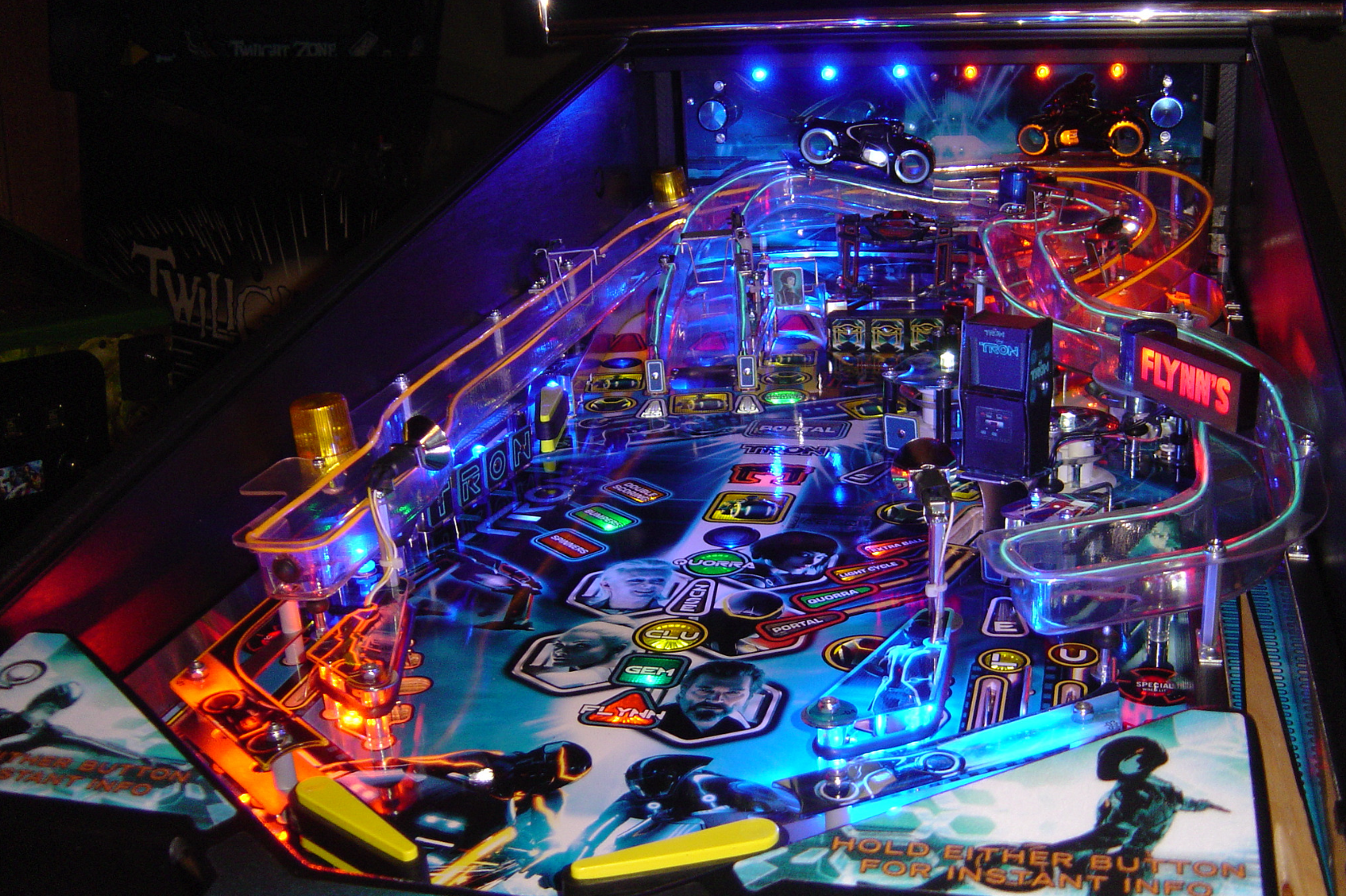 Stern Tron Limited Edition including the illuminated ramps