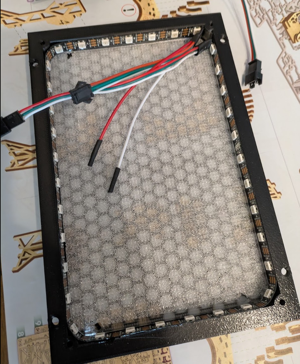 Stern-like 3D-printed speaker grille with addressable lighting