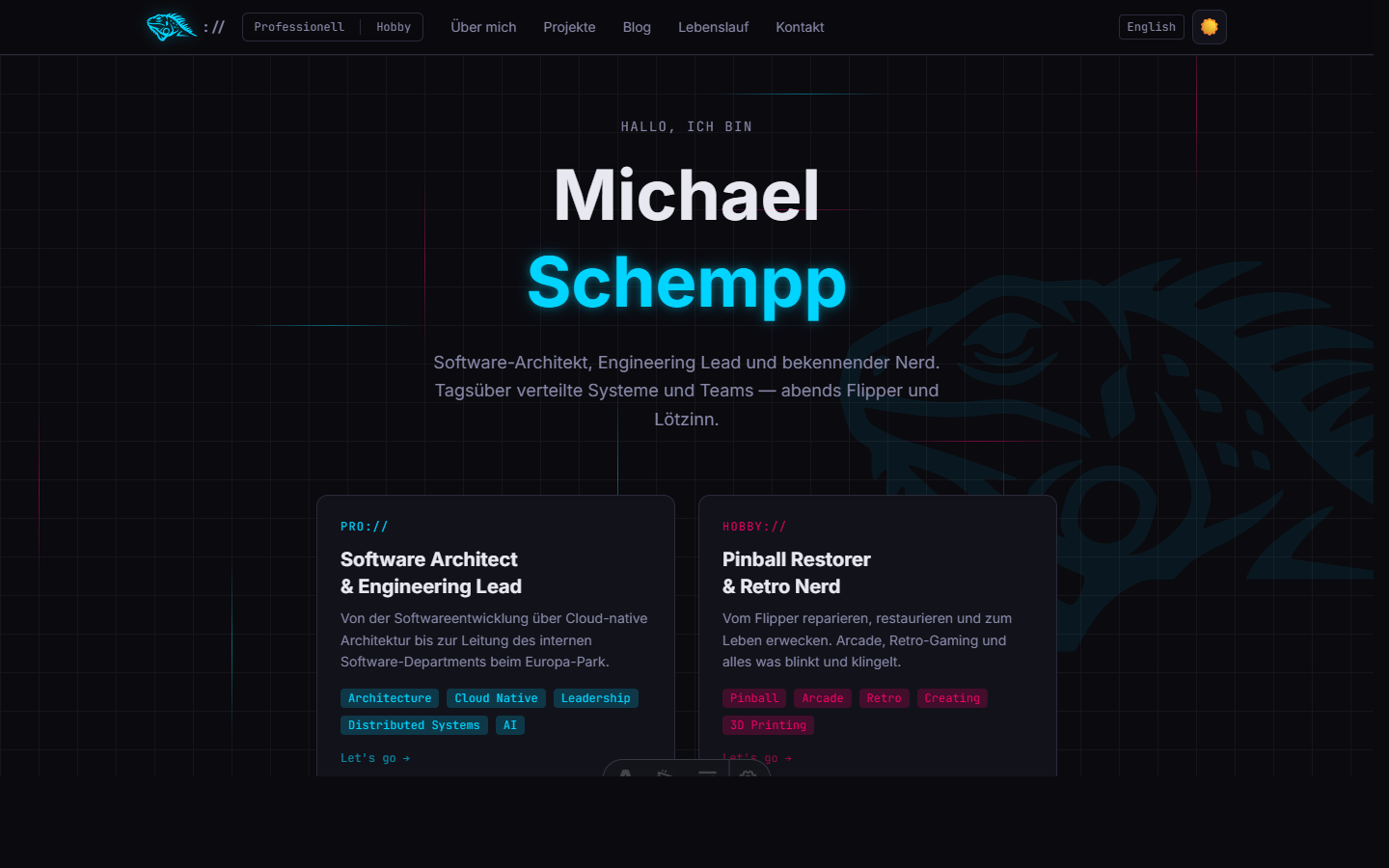 Landing Page von michaelschempp.de